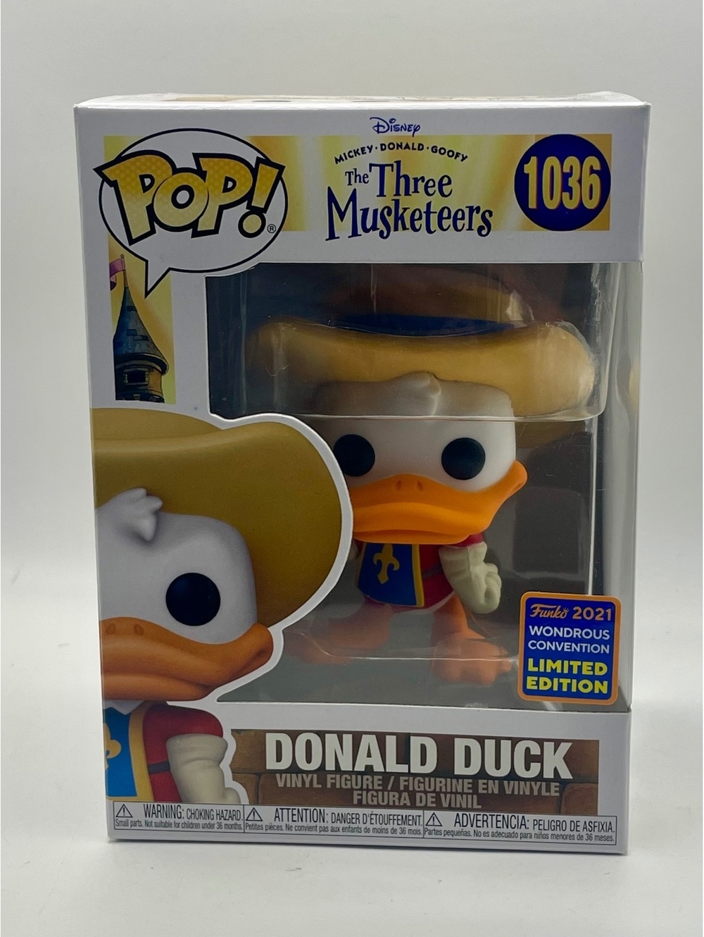 Funko Pop! Disney The Three Musketeers Donald Duck #1036 Limited Edition Figure